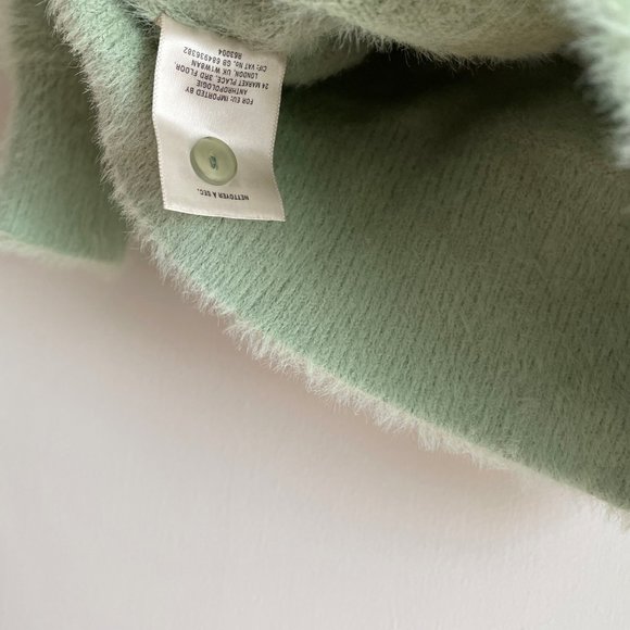 Anthropologie Rosie Neira Aubade Crew Neck Sweater Size XS Mint Green - Picture 6 of 12